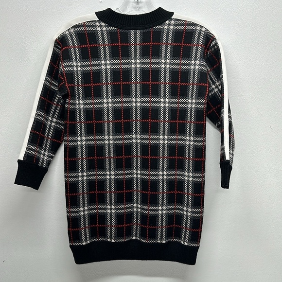 Burberry Kids Kirstin Sweater Dress Long Sleeve Merino Wool Black New Girls 8 - Picture 4 of 8